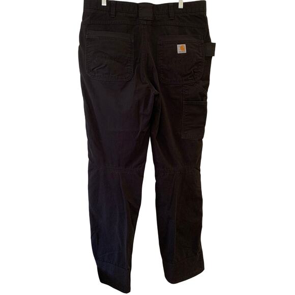 Carhartt Rugged Flex Steel Double-Front Pants w/ Bottom Knee Pad Opening Black - Picture 5 of 8
